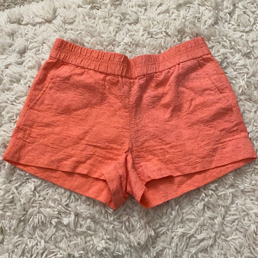 J. Crew Coral Boardwalk Shorts size 6